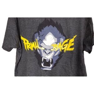 Loot Crate Primal Rage Gorilla Tee - Dark Gray and Bright Yellow